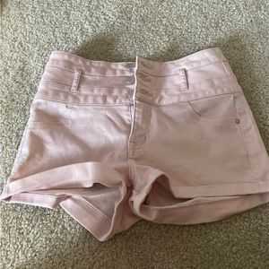Refuge Pink Jean Shorts - small